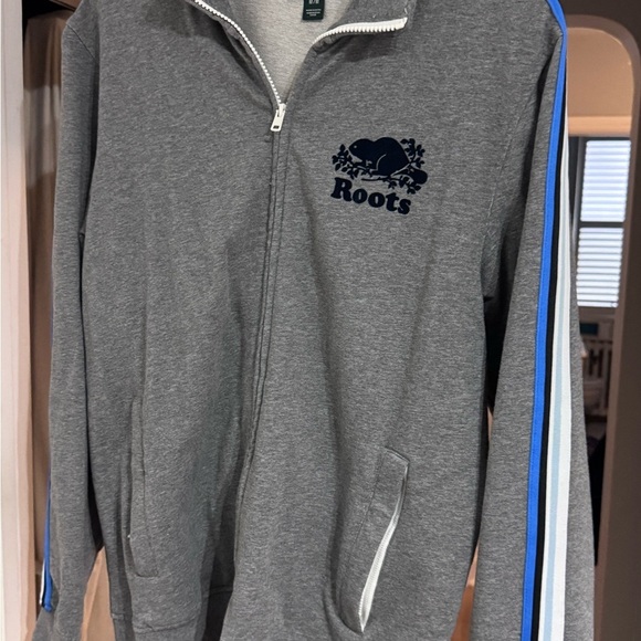 🧥Vintage ROOTS Grey Zipper Casual Jacket - Never worn - Picture 16 of 16